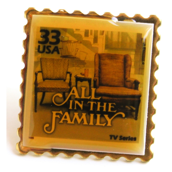 ''All in the Family'' Framed Commemorative Stamp, Personally Owned by Jean Stapleton
